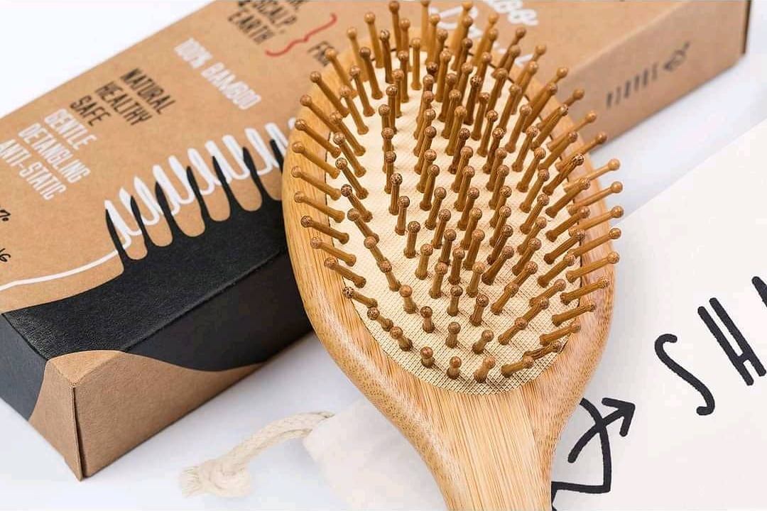 SHARCA Premium Wooden Bamboo Hair Brush