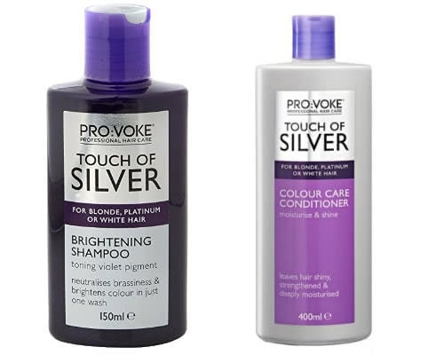 Purple shampoo for gray hair that smells like grapes