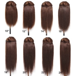 Curly Hair Extension Length Chart