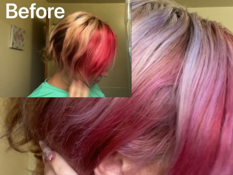 Purple Shampoo On Red Hair Before And After